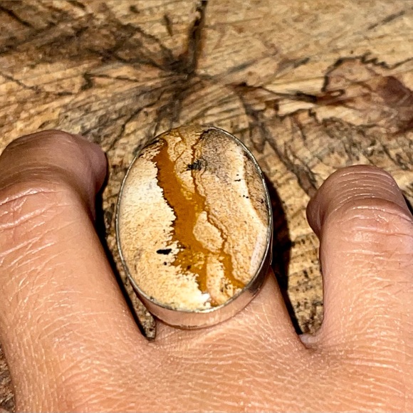 Picture Jasper Ring Size 7 - Picture 5 of 7